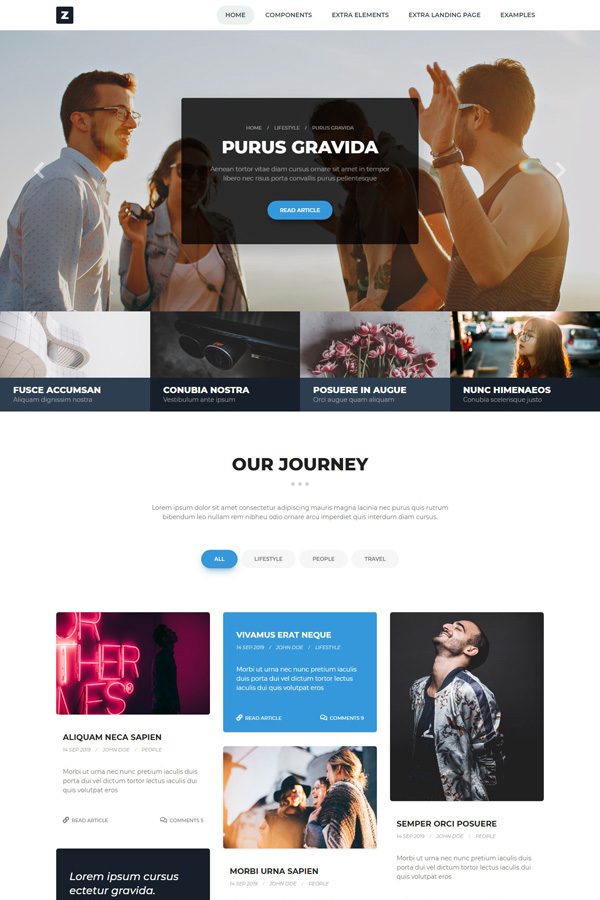 Extra landing page